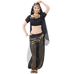 AveryDance Professional Belly Dance 5-pieces Costume Set