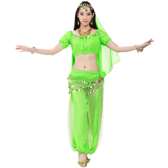 AveryDance Professional Belly Dance 5-pieces Costume Set