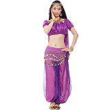 AveryDance Professional Belly Dance 5-pieces Costume Set