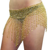 Beaded Elastic Waist Rave Belly Dance Skirt