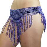 Beaded Elastic Waist Rave Belly Dance Skirt