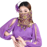 BellyLady Belly Dance Tribal Face Veil With Beads