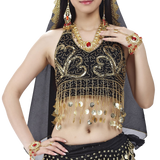 BellyLady Tribal Belly Dance Costume Halter Gold