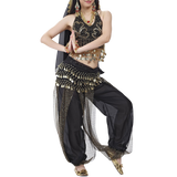 BellyLady Tribal Belly Dance Costume Halter Gold