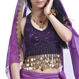 BellyLady Tribal Belly Dance Costume Halter Gold