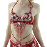 Egyptian Style 3-Piece Belly Dance Costume