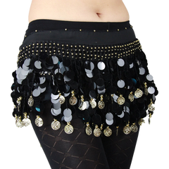 HOTER® Multi-Row Paillettes Gold Coins Belly Dance Wrap