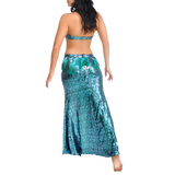 Turquoise Sequined Feather