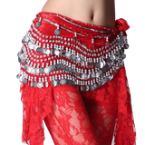 ZLTdream Women's Belly Dance Wave Shape Hip Scarf