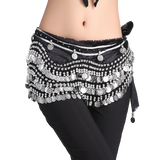 ZLTdream Women's Belly Dance Wave Shape Hip Scarf