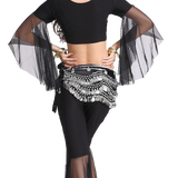 ZLTdream Women's Belly Dance Wave Shape Hip Scarf