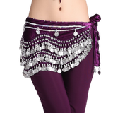 ZLTdream Women's Belly Dance Wave Shape Hip Scarf